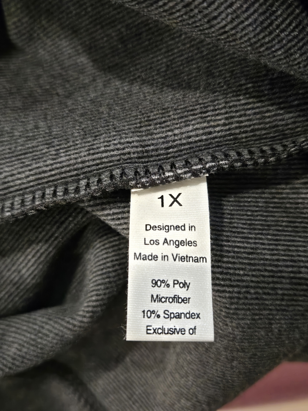 Cropped Charcoal Quarter-Zip 1x Pullover Sweatshirt - Picture 5 of 6